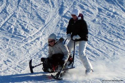 Biski, skiferie for handicappede, sus tracel, sitski, monoski