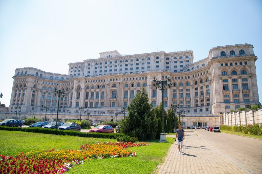 Parlamentets Palads i Bukarest - Rumanien