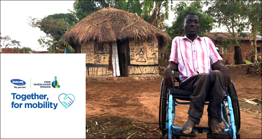 Free Wheelchair Mission: Moses' historie Waganda Moses er 18 år gammel. Han er den næstældste i en søskendeflok på 18 i en fattig familie, der bor i byen Iganga, to timers kørsel fra Ugandas hovedstad, Kampala.